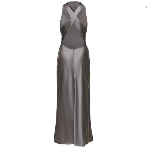 Reformation Casette Silk Dress 0 - Picture 2 of 6